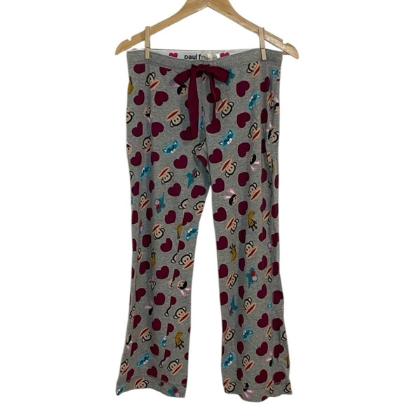 Paul Frank Lounge PJ Pants, Grey Monkey Joggers, Small - Picture 1 of 5